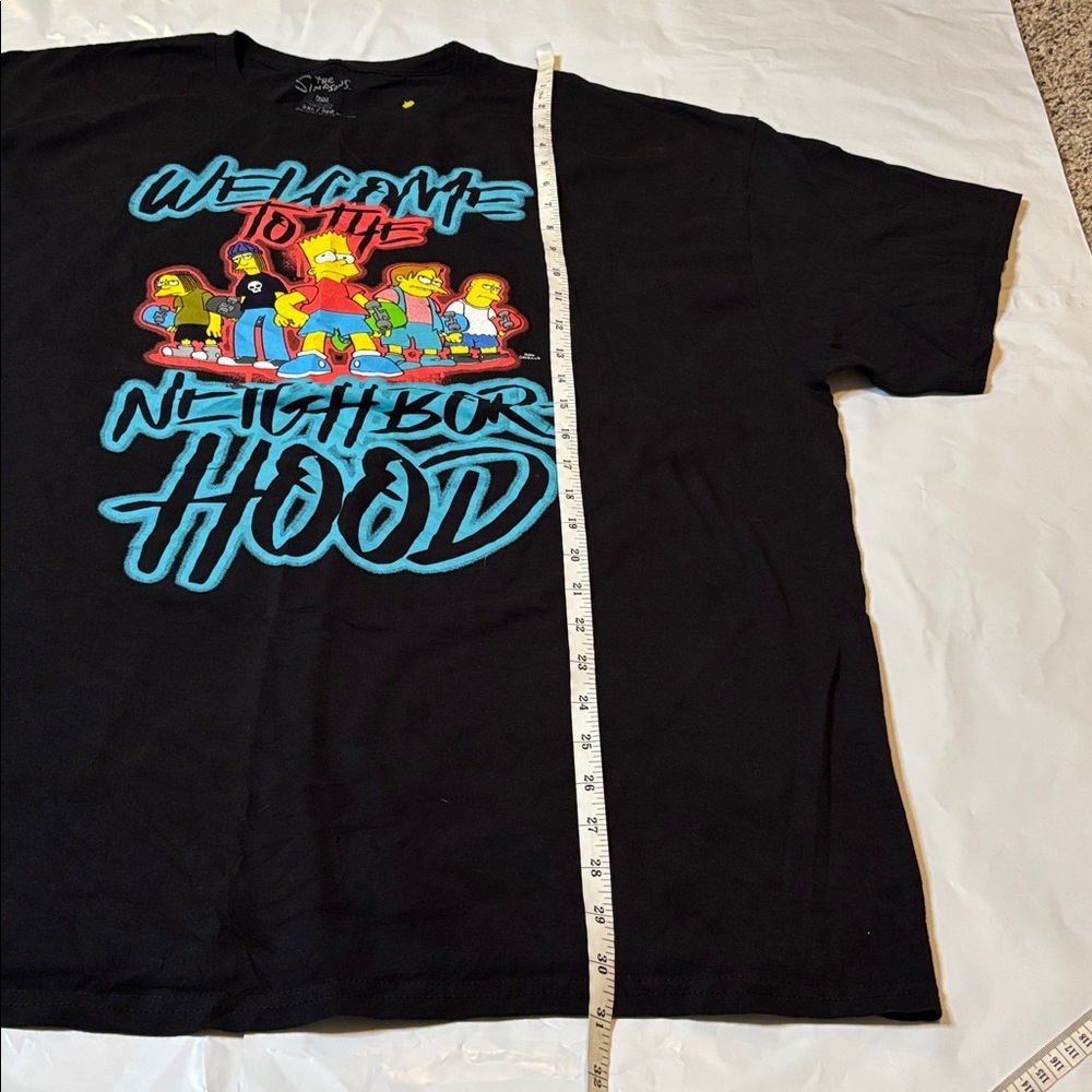 The Simpsons Welcome to the Neighborhood Character Graphic Tee Black Sz 3XL - Picture 4 of 9